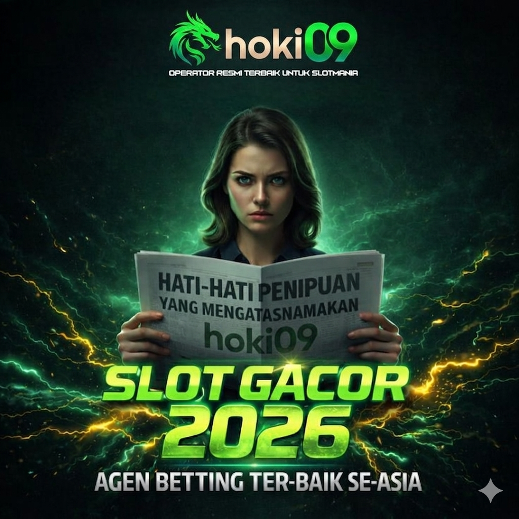 Ilustrasi portal hiburan online HOKI09